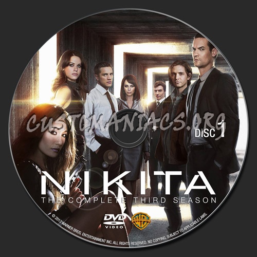 Nikita Season 3 dvd label