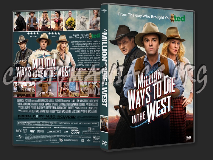 A Million Ways to Die in the West dvd cover