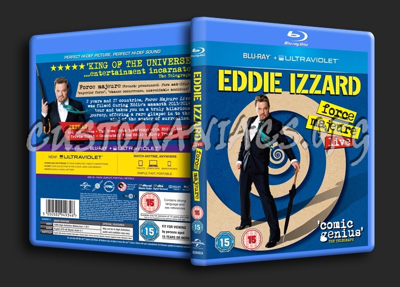 Eddie Izzard Force Majeure blu-ray cover
