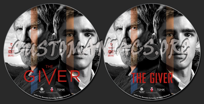 The Giver dvd label