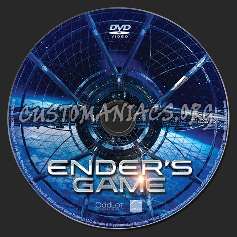 Ender's Game dvd label