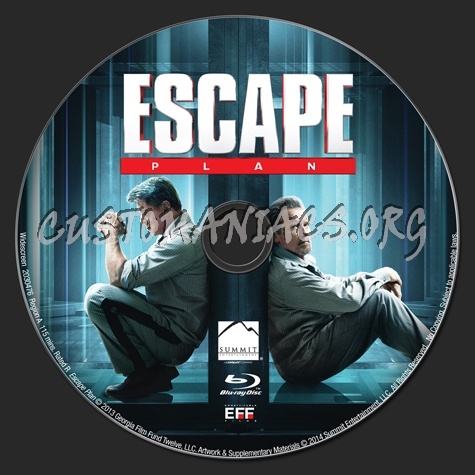 Escape Plan blu-ray label