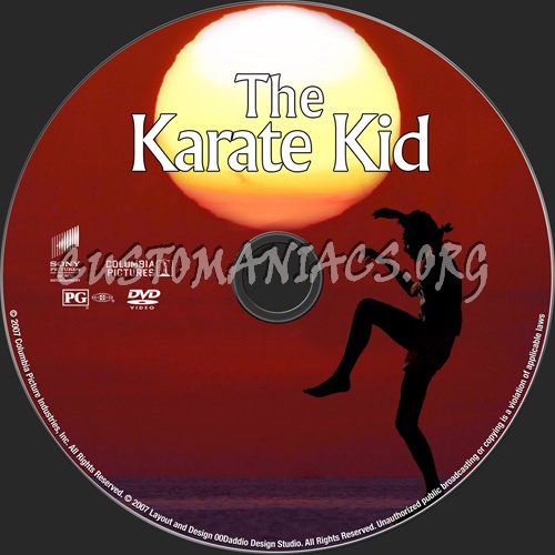 The Karate Kid Trilogy dvd label