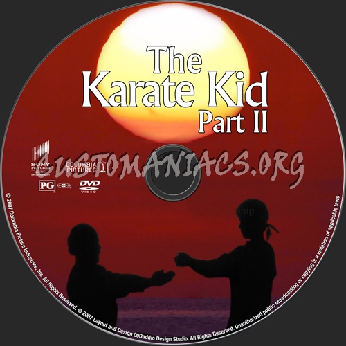 The Karate Kid Trilogy dvd label