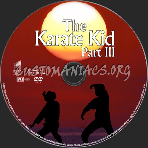 The Karate Kid Trilogy dvd label