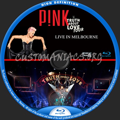 Pink: The Truth About Love Tour Live In Melbourne blu-ray label