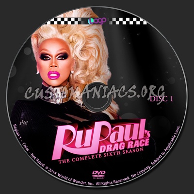 RuPaul's Drag Race - The Complete Sixth Season dvd label