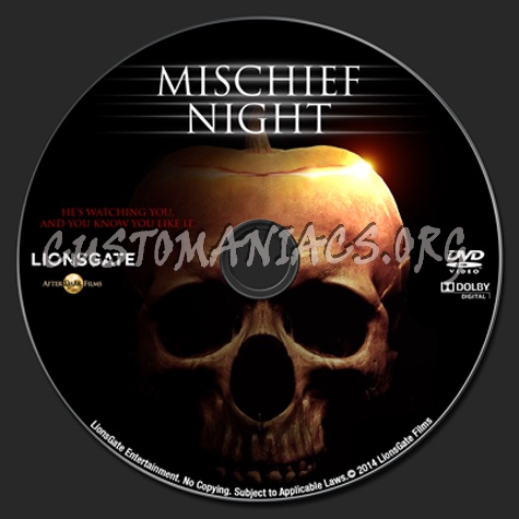 Mischief Night dvd label
