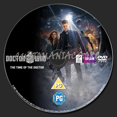 Dr Who : The Time Of The Doctor dvd label