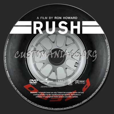 Rush dvd label