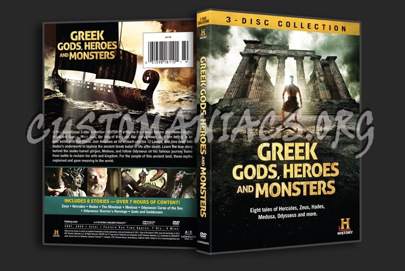Greek Gods, Heroes and Monsters dvd cover