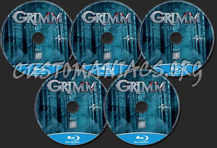 Grimm Season 1 blu-ray label