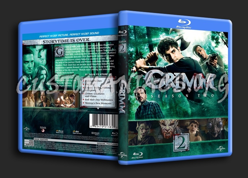 Grimm Season 2 blu-ray cover