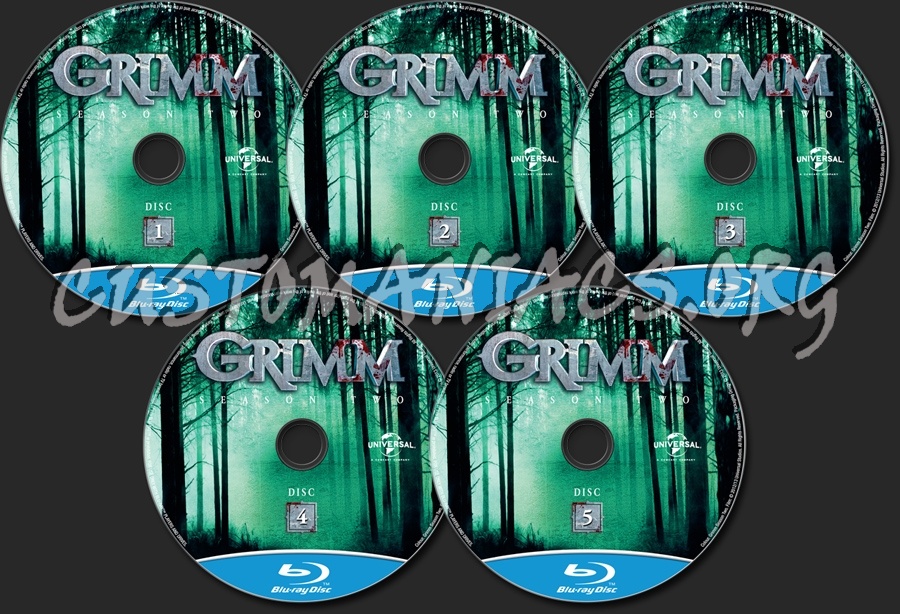 Grimm Season 2 blu-ray label