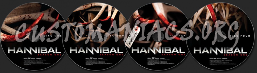 Hannibal Season 1 dvd label