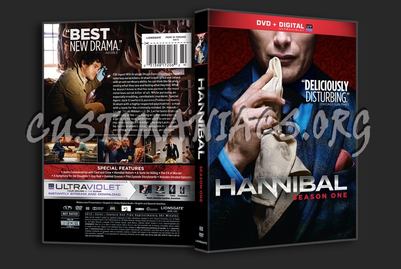 Hannibal Season 1 dvd cover