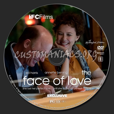 The Face of Love dvd label