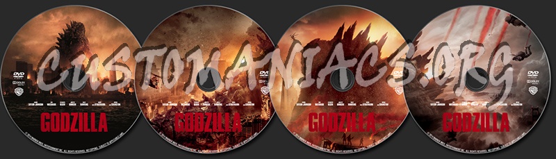 Godzilla (2014) dvd label