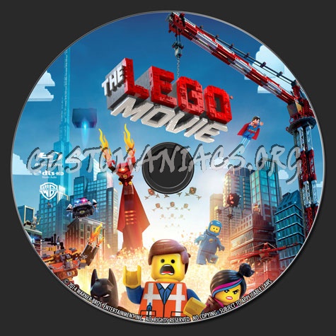 The LEGO Movie blu-ray label