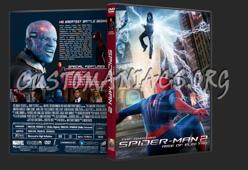 The Amazing Spider-Man 2 dvd cover