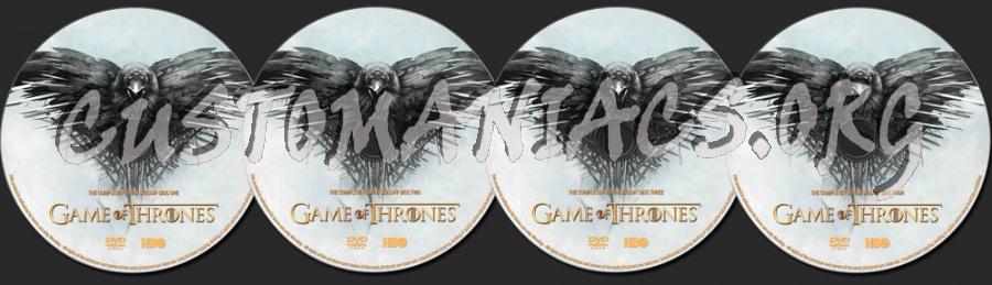 Game Of Thrones season 4 dvd label