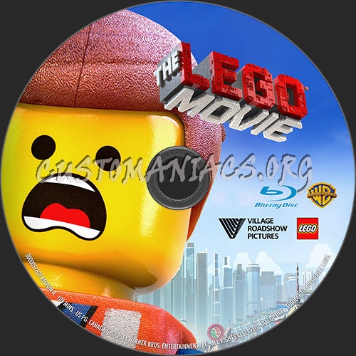 The Lego Movie (2D+3D) blu-ray label
