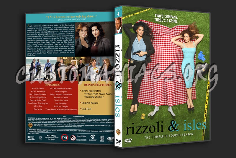 Rizzoli & Isles - Season 4 dvd cover