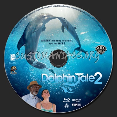Dolphin Tale 2 blu-ray label