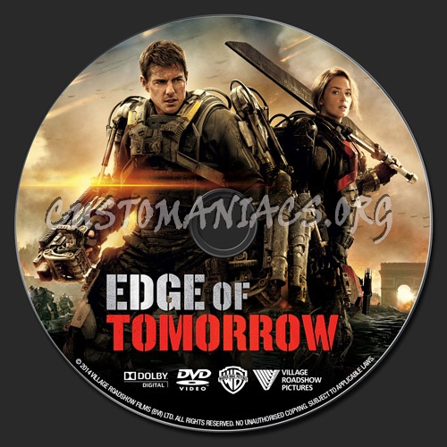 Edge of Tomorrow dvd label