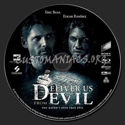 Deliver Us From Evil blu-ray label