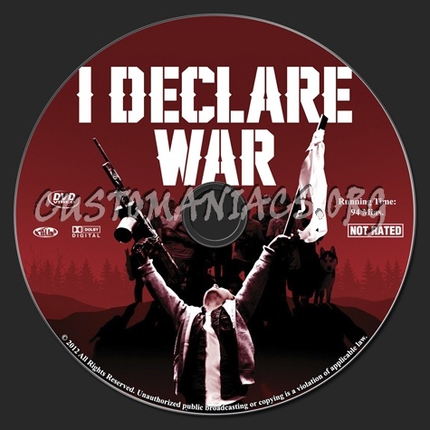 I Declare War dvd label