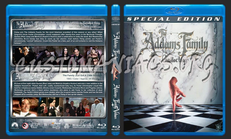 Addams Family Collection blu-ray cover