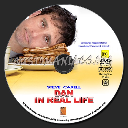 Dan In Real Life dvd label