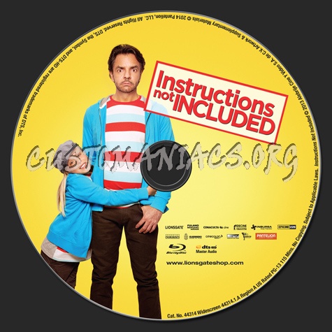 Instructions Not Included blu-ray label