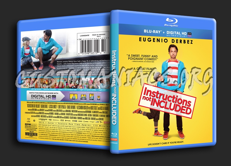 Instructions Not Included blu-ray cover