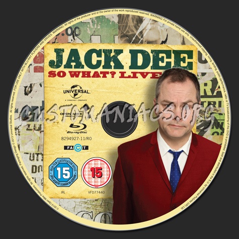 Jack Dee: So What?  Live blu-ray label