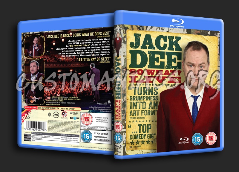 Jack Dee: So What?  Live blu-ray cover