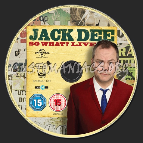 Jack Dee: So What?  Live dvd label
