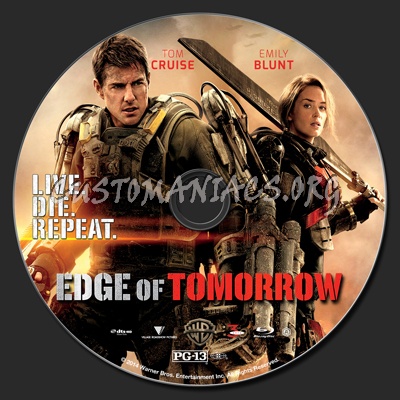 Edge Of Tomorrow blu-ray label