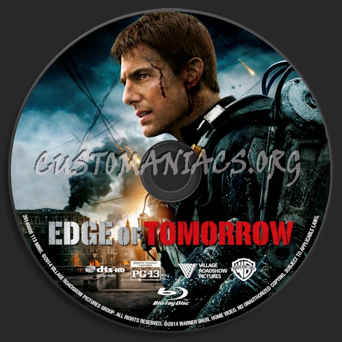 Edge Of Tomorrow blu-ray label