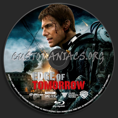 Edge Of Tomorrow blu-ray label