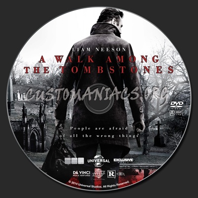 A Walk Among The Tombstones dvd label