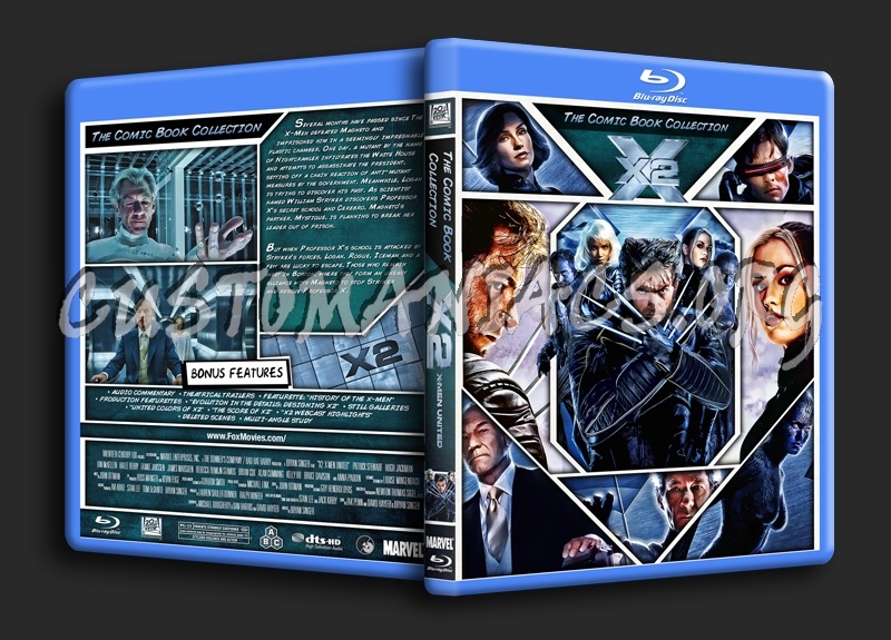 X2: X-Men United a.k.a. X-Men 2 blu-ray cover