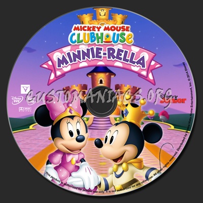 Mickey Mouse Clubhouse Minnie-Rella dvd label