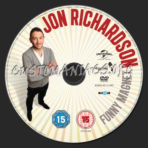 Jon Richardson Funny Magnet dvd label - DVD Covers & Labels by  Customaniacs, id: 210994 free download highres dvd label