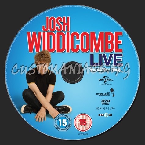 Josh Widdicombe Live And Another Thing dvd label