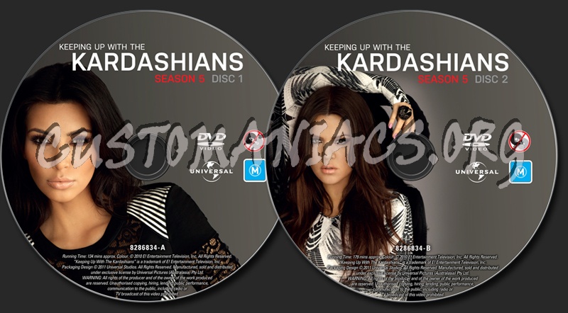 Keeping Up With the Kardashians Season 5 dvd label
