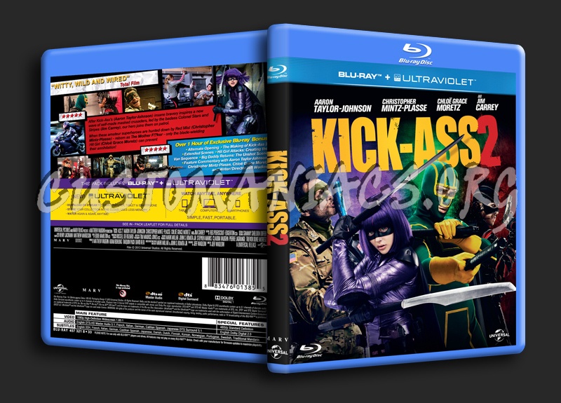 Kick-Ass 2 blu-ray cover