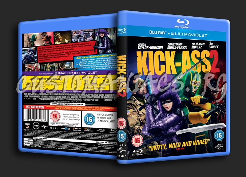 Kick-Ass 2 blu-ray cover