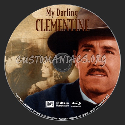 My Darling Clementine blu-ray label